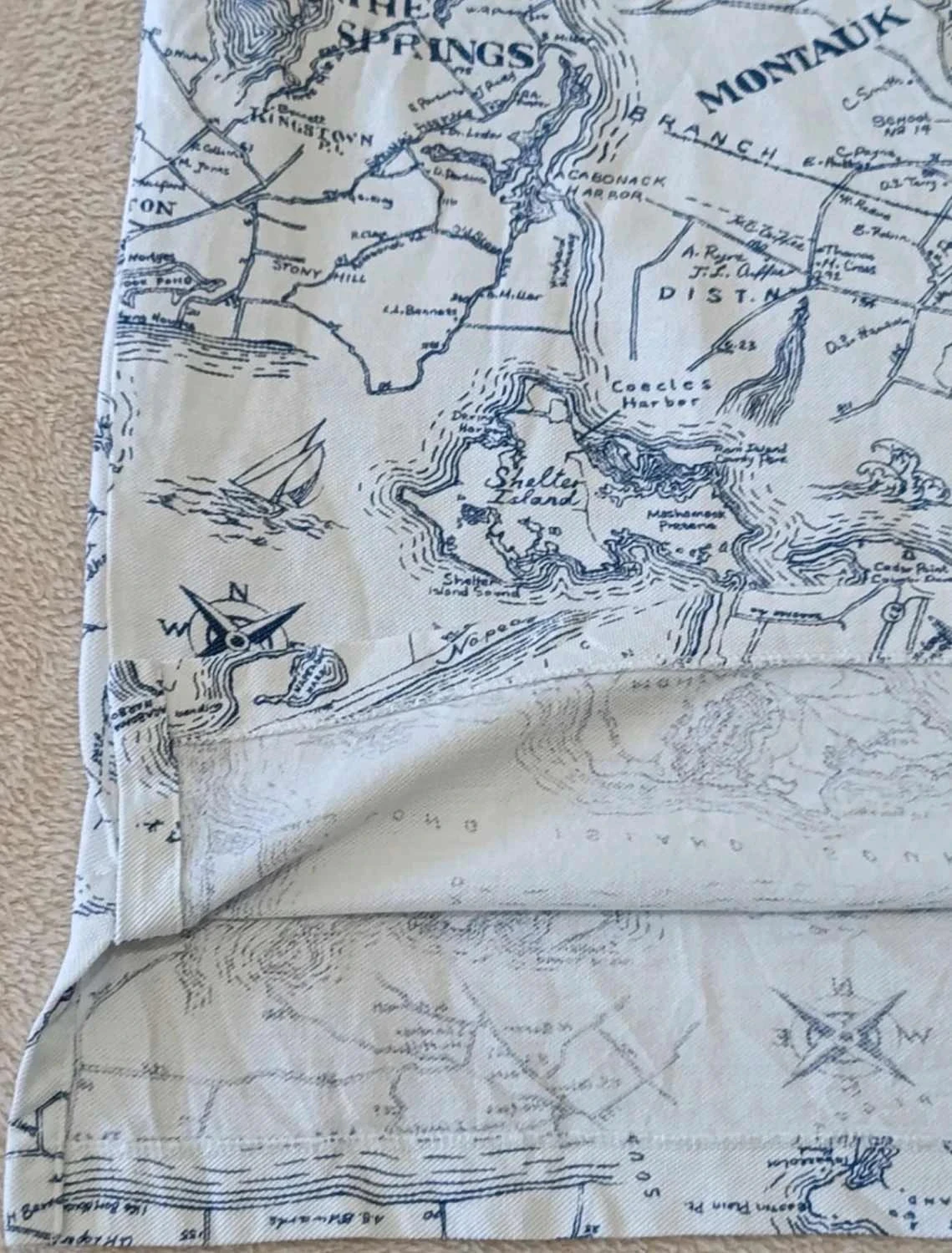 Polo Ralph Lauren white knit oxford Topographie blue Size XL – photo 9